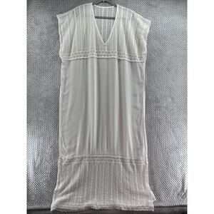 Unbranded Beach Cover Up Maxi Dress Womens One Size V-Neck Side Slit Beach